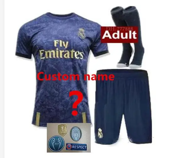 Real madrides2019 Новое поступление футболка для футбола домашняя Hazard ASENSIO ISCO SERGIO ramos 19 20 комплект для взрослых Футболка для футбола