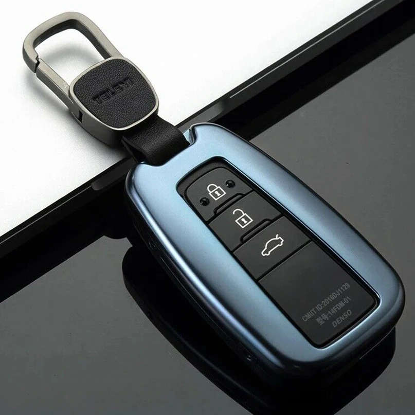 Брелок из алюминиевого сплава с полным покрытием чехол для Toyota-up Smart Keyless