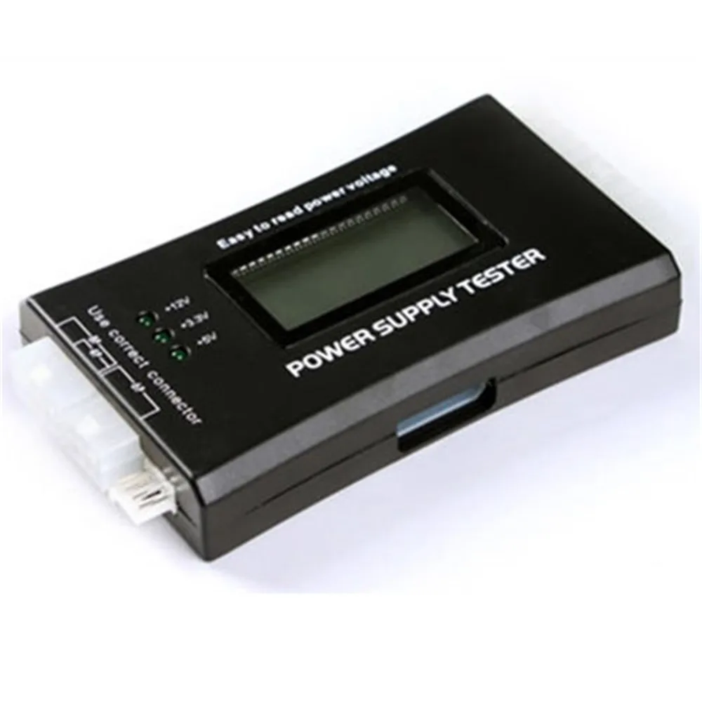 Компьютерный ПК Тестер питания Checker 20/24 pin SATA HDD ATX BTX метр lcd горячая Распродажа Прямая поставка