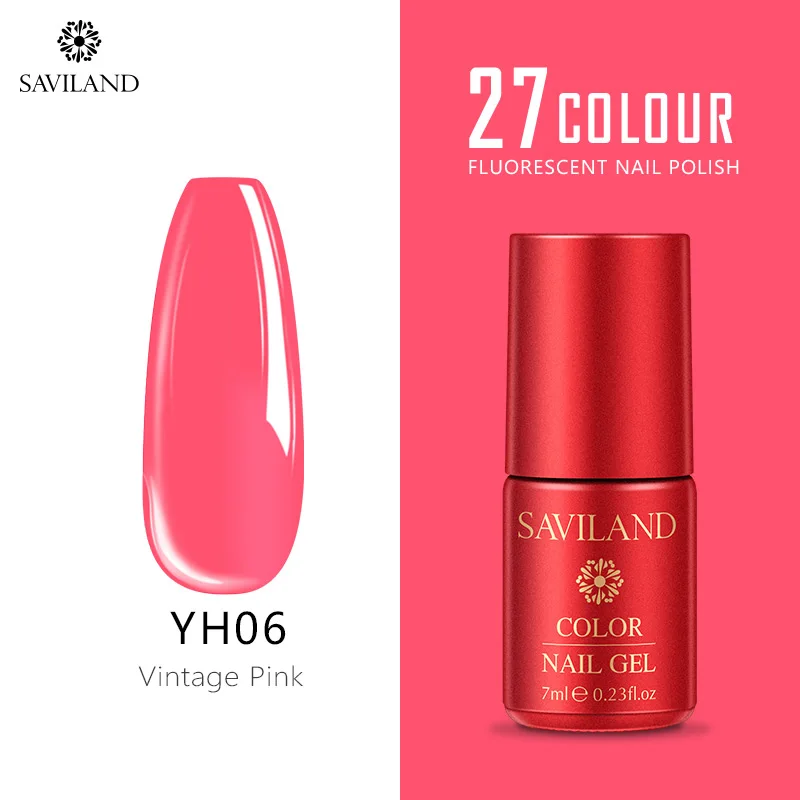 YH06 SAVILAND неоновые, флюоресцентные гель-лаки для ногтей, летняя серия, красочный Гибридный гвоздь, Гель-лак, УФ-светодиодный, впитывающий пузырь, дизайн ногтей - Цвет: YH06