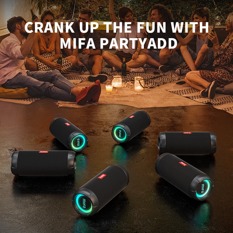 US $76.99 mifa WildRod Portable Bluetooth Speaker Wireless Outdoor camping Speaker, Bluetooth 5.3 Streaming,IP67 Waterproof and Dustproof
