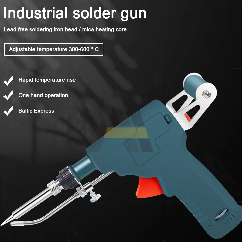 80W Hand-held Internal Heating Soldering Iron 220V Automatically Send Tin Gun Soldering Welding Repair Tool with EU Plug automatic electric soldering iron tin gun hand held internal heating automatically send tin gun welding heating repair tools us