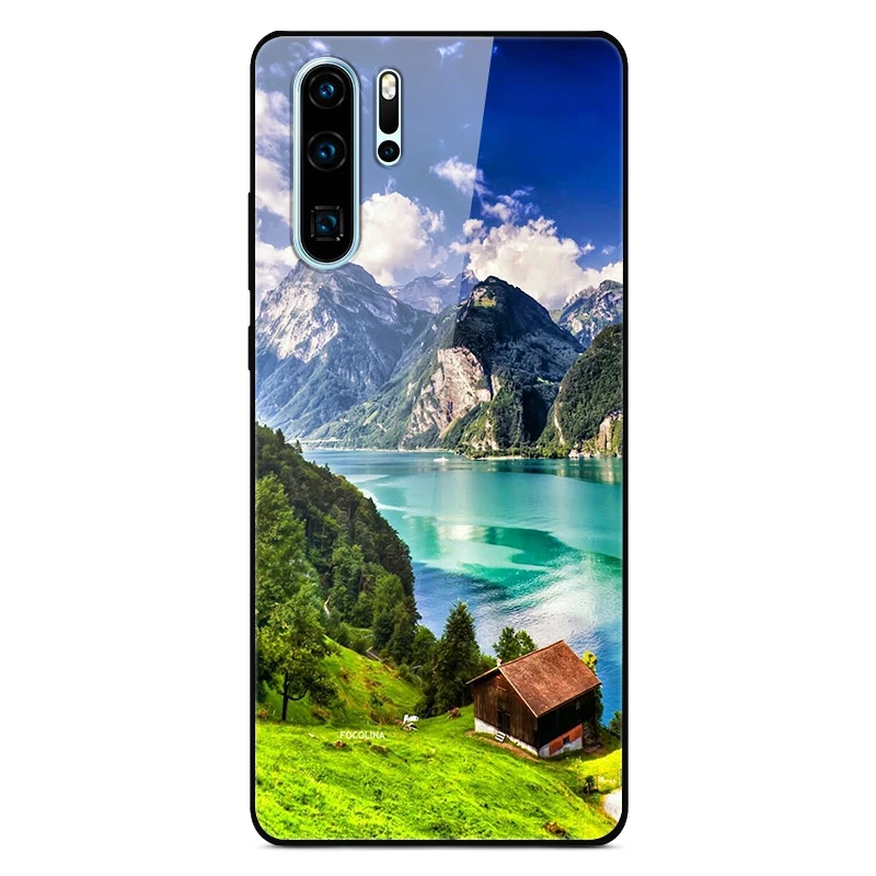 Picture 26 Роскошный стеклянный чехол для huawei P30 Pro Чехол мягкая защитная рамка задняя крышка чехол для huawei P30 Lite чехол P 30 P30Pro P30Lite Coque - Цвет: Picture 26