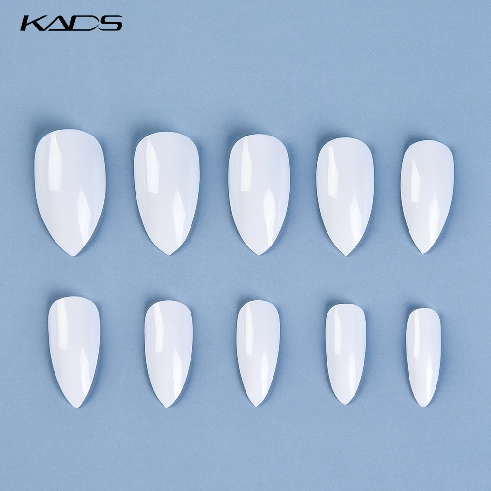 Kads новый 600 шт./пакет ясно/натуральный/белый sharp ending стилет полное покрытие Акрил