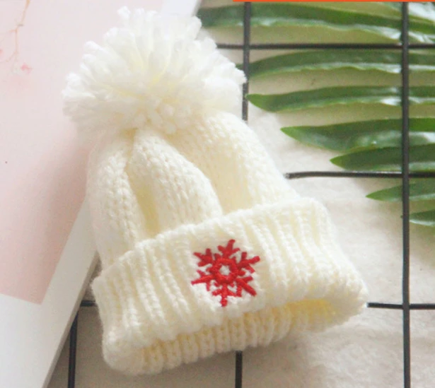 Xmas Mini Scarf Hat Decor Doll Clothes Accessory Miniature Christmas Party Ornament For 20cm Russian Handmade Doll Idol Doll 19