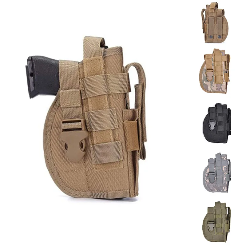 

Tactical Advanced Nylon Universal Gun Holster Molle Modular Pistol Leg Holster Right Hand Combat Airsoft Waist Belt Holster