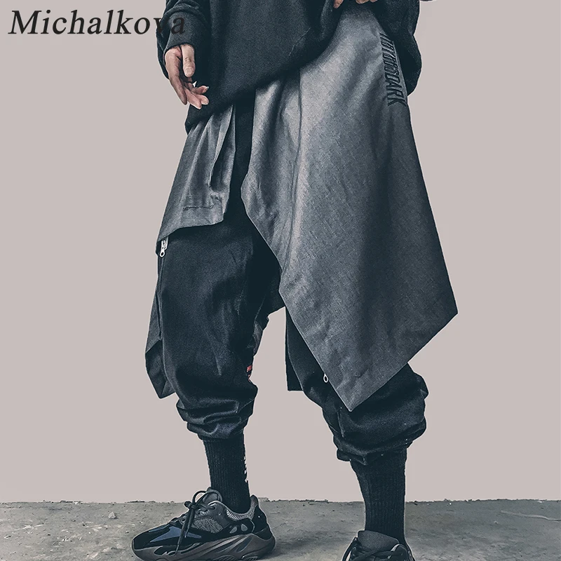 Michalkova нестандартный хип-хоп мужской пояс для юбки Harajuku Регулируемый уличный