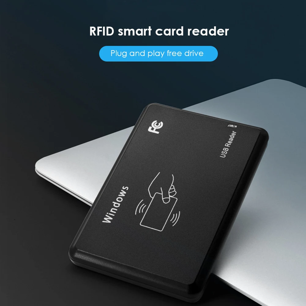 Ultra Thin 13.56MHz USB RFID Contactless Proximity Sensor Smart Card Reader ##0 