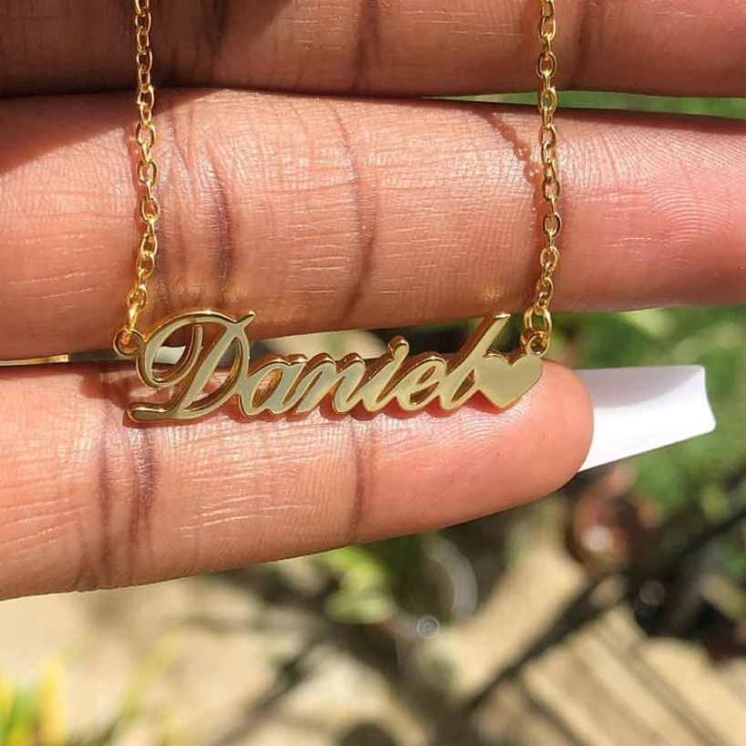 Custom Necklaces For Women Personalized Name Necklace With Heart Gold Heart Choker Stainlesss Steel Men Bijoux Bff Jewelry Customized Necklaces Aliexpress Custom Necklaces For Women Personalized Name Necklace With Heart Gold Heart Choker Stainlesss Steel Men Bijoux Bff Jewelry Customized Necklaces Aliexpress