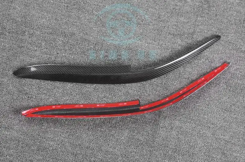 Подходит для Honda Accord 1998 1999 2000 2001 2002 углеродное волокно фары крышка лампы Чехлы для бровей