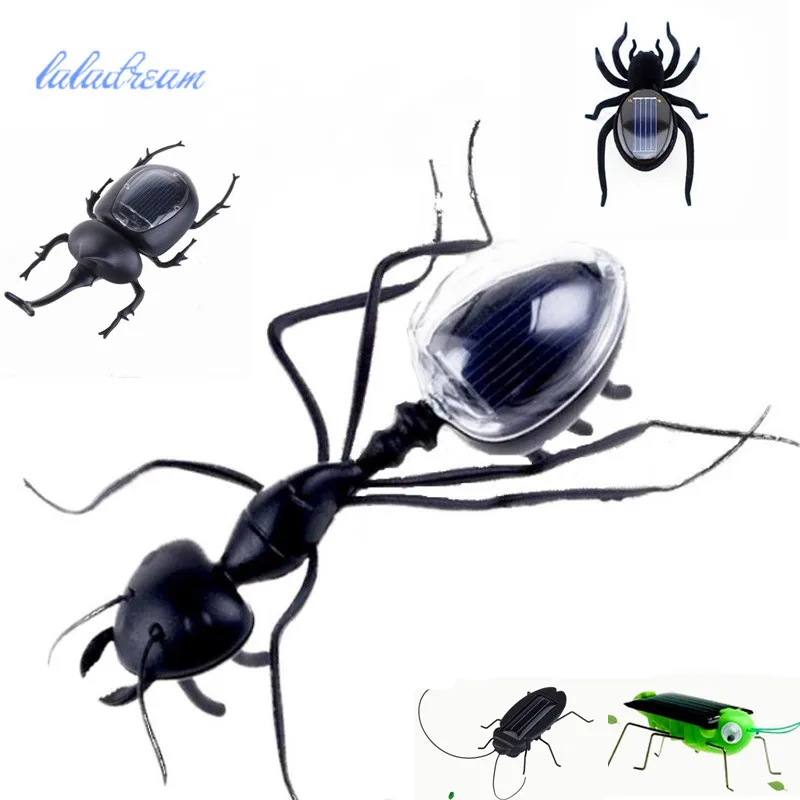 

ant Power Robot Toy Bug Solar Energy Powered Toy Mini Kit Novelty Kid Gadget Toy For Children New fashion