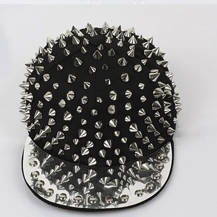 Высокое качество Bigbang индивидуальная джазовая Кепка snapback кепка мужская/Женская Шипованная Кепка с заклепками Кепка в стиле панк Рок Хип-хоп кепка AD0799 - Цвет: as shown
