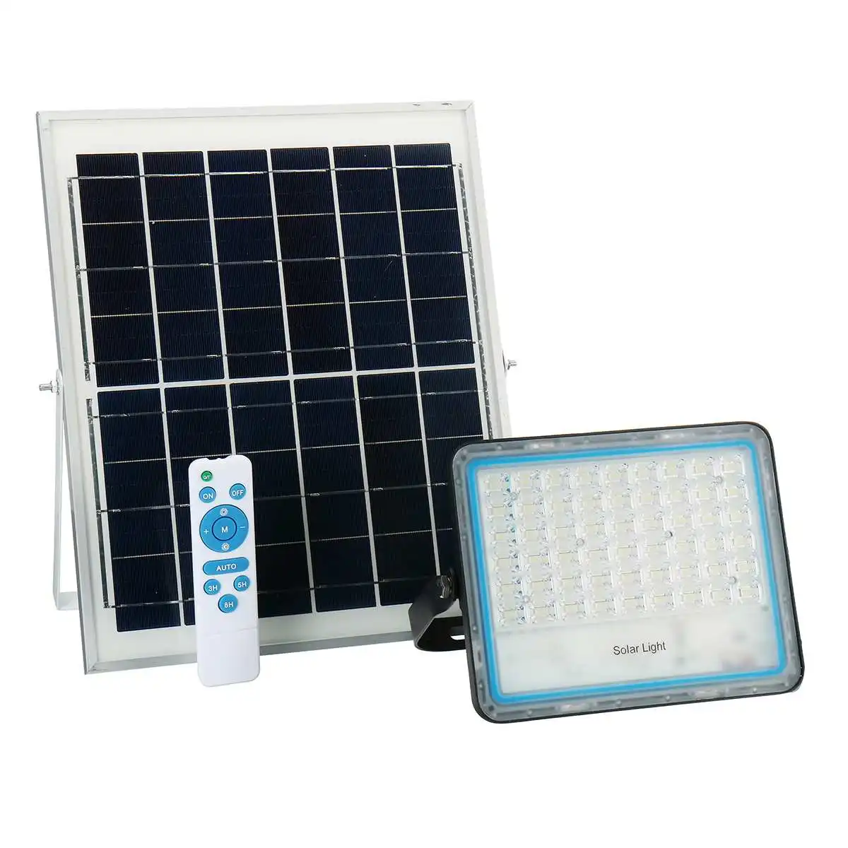 150W 150/200/300/400 Вт многофункциональная Солнечный прожектор светильник на открытом воздухе Водонепроницаемый настенный светильник Led лампы на солнечных батареях садовый светильник ing W/панели солнечных батарей RC - Испускаемый цвет: 150W