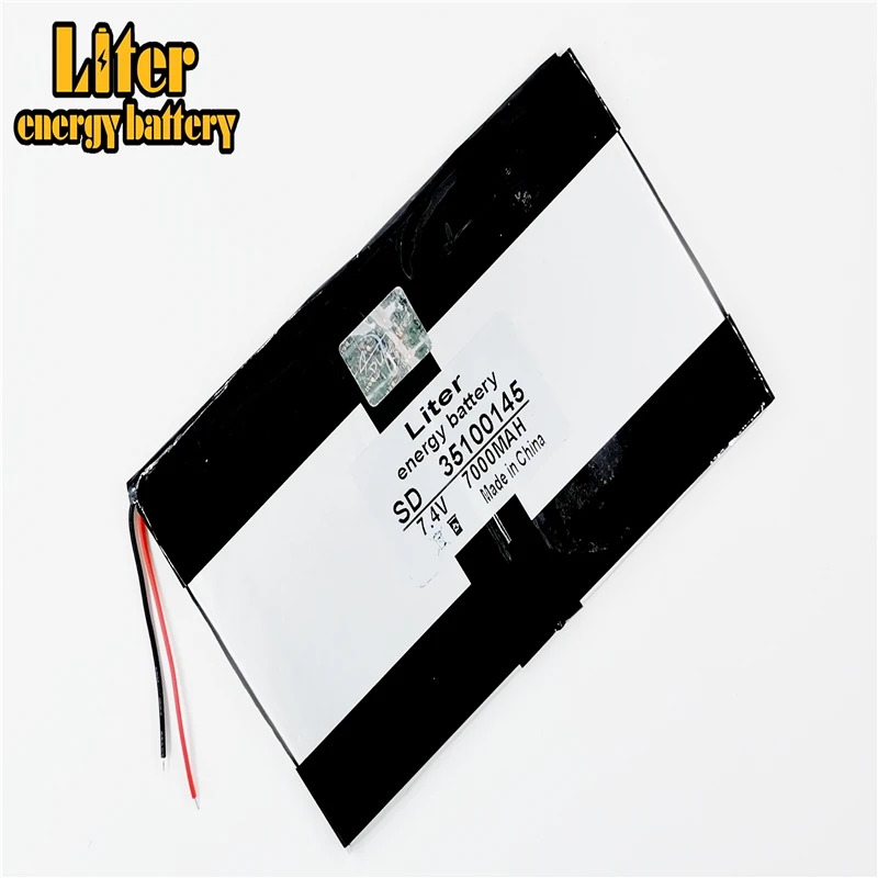 35100145 7000MAH 7 4 V bateria Li-Ion para планшетный ПК 9 polegada 10 1 динамик [3 5*100*145] | Компьютеры и офис