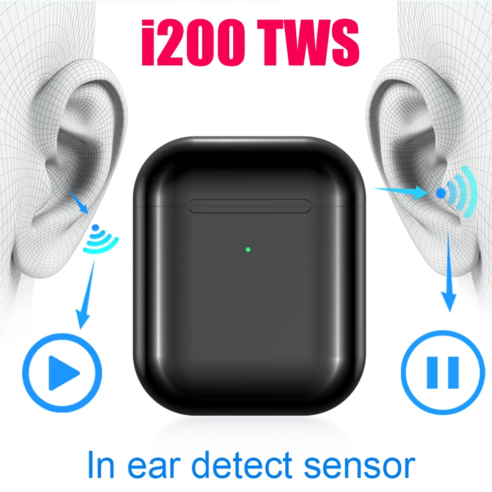

i200 TWS pop-up Wireless Bluetooth ear headphone QI Wireless charging Bluetooth 5.0 earphone headset PK i60 i10 i30 i500 i100