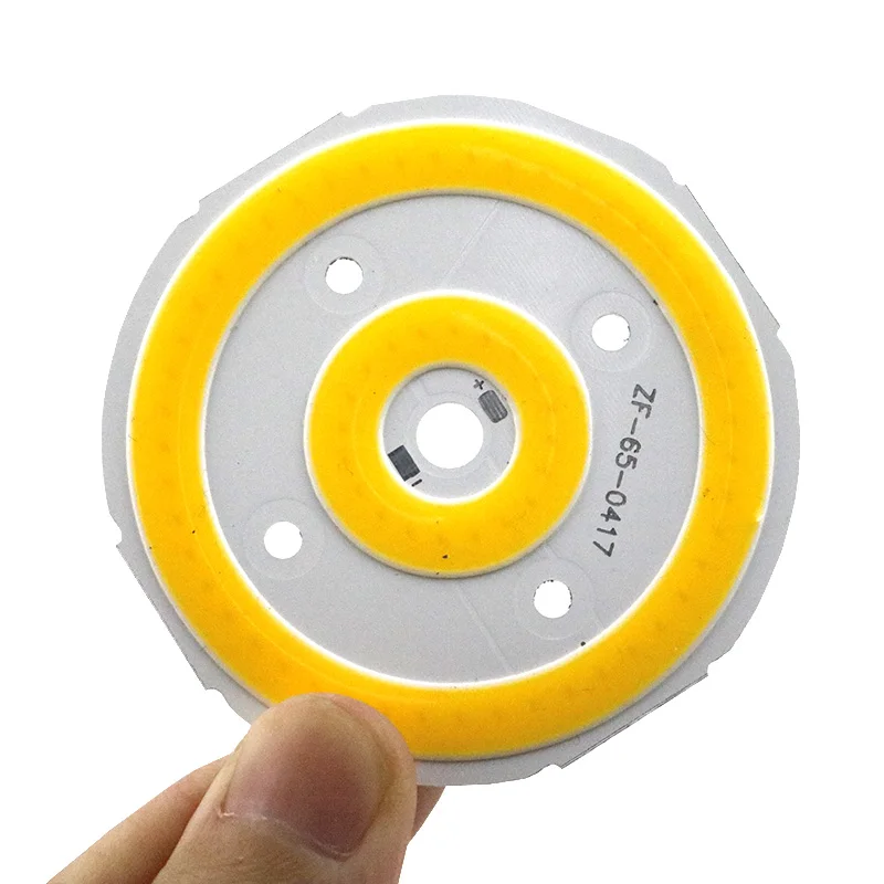 10W 65mm Round COB LED Pure White Warm Light Lamp source Chips DC 12V 800MA for Auto Lighting DIY Decor Lamp 3 years warranty