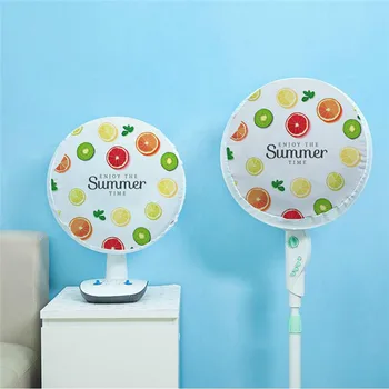 

Electric Fan Dust Proof Cover 2019 Protection Case Storage Bags Cartoon Printed Short Plush 4 Colors Home Living Room Dust Cover