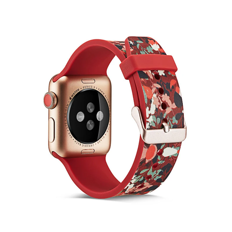 ALPQ Мягкая силиконовая лента для Apple Watch ремешок 38 мм 40 мм 42 мм 44 мм спортивный сменный Браслет для Apple Watch серии 4 3 2 1