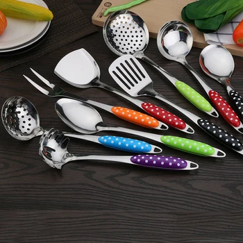 

Household Kitchen Stainless Steel Kitchen Set Simple All Kinds Of Tableware Shovel Spoon Fruit Fork Knife High Quality And Conve