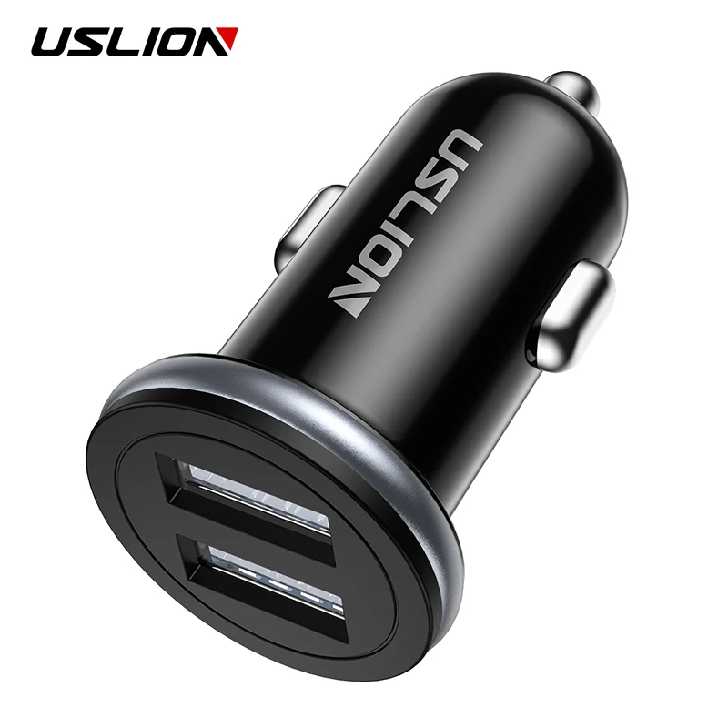 USLION 12 В Автомобильное зарядное устройство для Dual USB 2a Универсальное мобильного