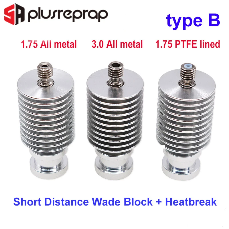 V6 Heat Sink Long or Short Distance J-head Hotend All Metal Remote Bowden Block with Heat Break for 1.75mm 3.0mm Filament 3D ctrianglelab swiss heatsink block all metal hotend with slotted cooling block for wanhao i3 monoprice maker select cocoon create