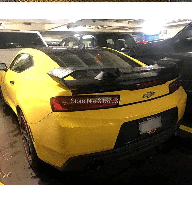 Для Chevrolet Camaro ZL1 GT карбоновое волокно задний спойлер на крыше крыло багажника губы крышка багажника автомобиля Стайлинг