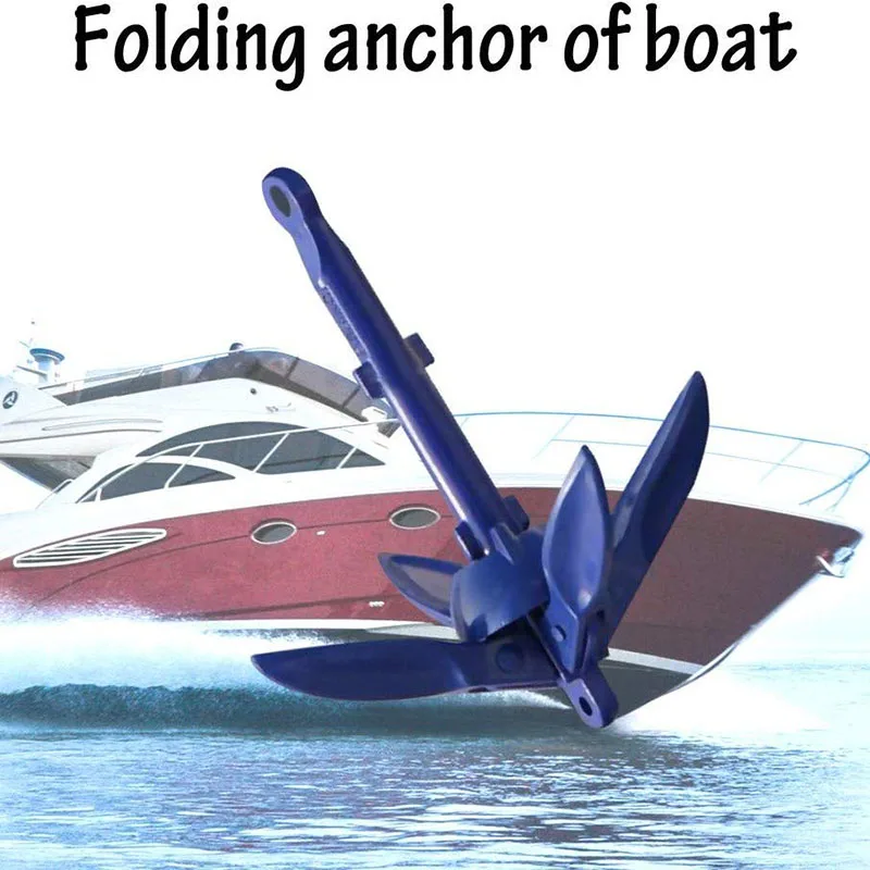 Folding Anchor Fishing Accessories Aluminum Boat For Canoe Kayak Marine Sailboat Watercraft | Спорт и развлечения