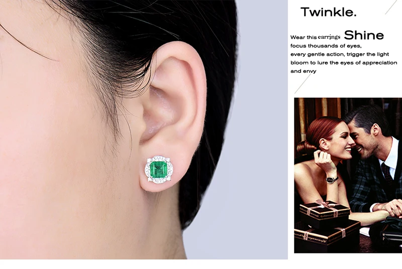 Women Emerald Earrings