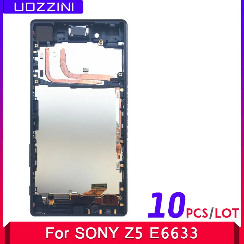 

10 Pcs 100% Working Lcds For Sony Xperia Z5 E6603 E6633 E6653 E6683 LCD Touch Screen Digitizer Assembly Replacement Frame