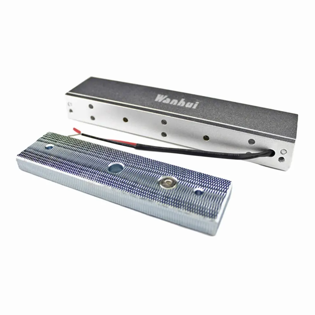 Waterproof Holding Force Access Control Magnetic Lock Antirust Single Door Hanging Electromagnetic Lock 12V Aluminum Alloy