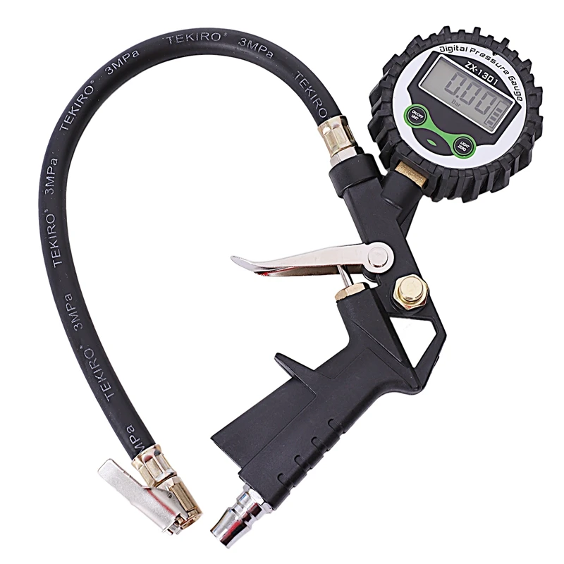 Digital Air Tire Pressure Inflator Gauge Car Truck Vehicle Motorcycle Pistol Lcd Dial Meter Tester | Автомобили и мотоциклы