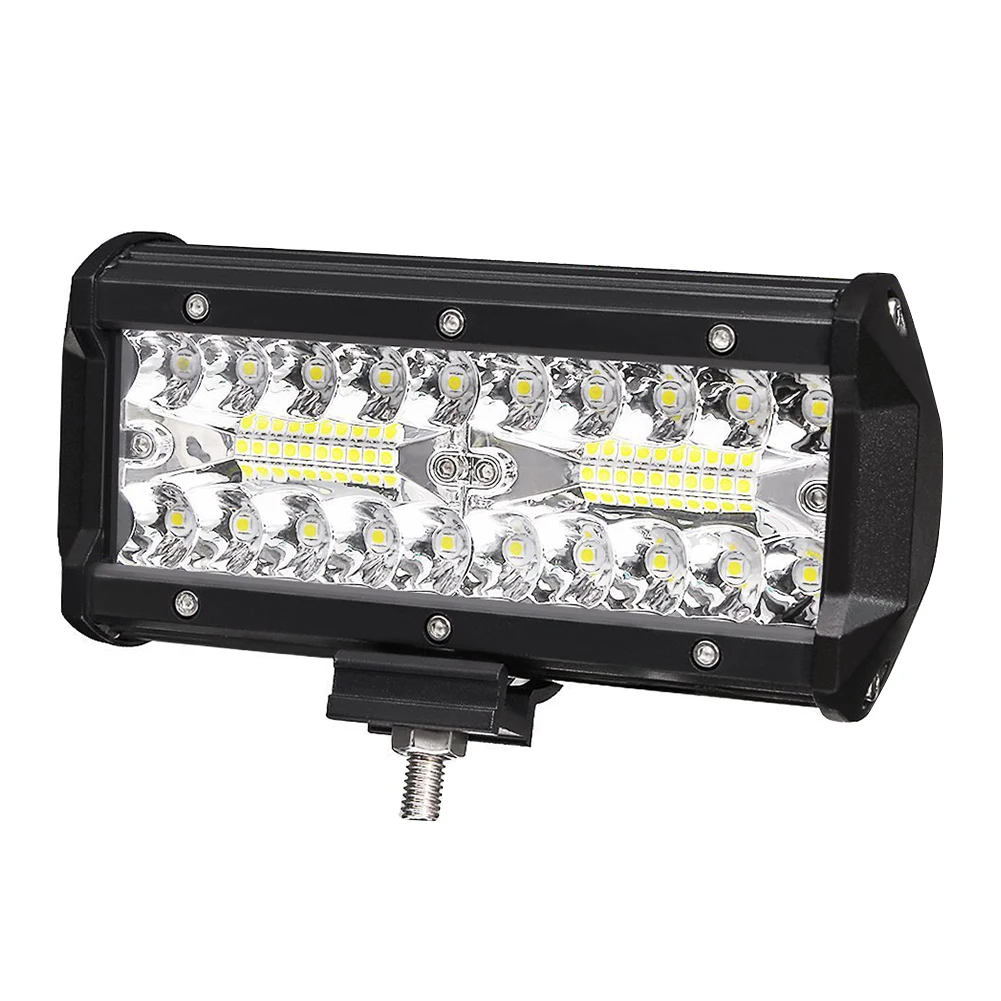 7 дюймов трактор для бездорожья LED дальнего света Водонепроницаемый Универсальный Морской автомобиля площади тепловыделения лодка комбо балка светодиодный светильник бар 120 Вт Светодиодный светильник