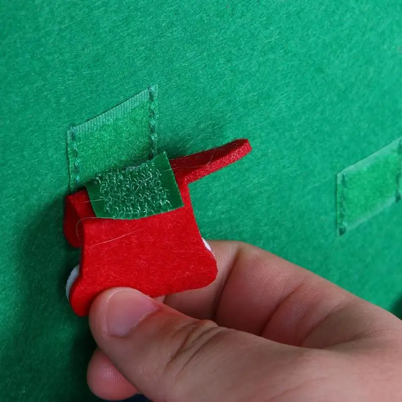 Теплые DIY Войлок Рождественская елка новогодние подарки Детские игрушки Искусственная елка Настенное подвесное украшение Рождественское украшение для дома