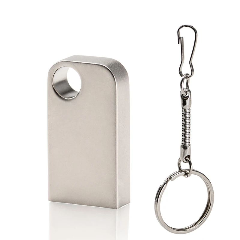 JASTER USB 2,0, металлическая цепочка на пояс, золотой, серебряный, черный флеш-накопитель, 4 ГБ, 8 ГБ, 16 ГБ, 32 ГБ, 64 ГБ, 128 ГБ, USB флеш-накопитель(более 10 шт., бесплатный логотип - Цвет: Silver