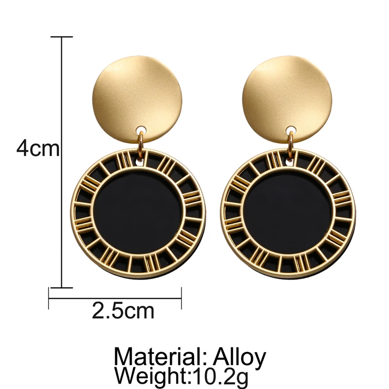 IF YOU новые модные геометрические металлические серьги для женщин в богемном стиле с круглым сердцем золотого цвета Висячие серьги-капельки массивные ювелирные изделия