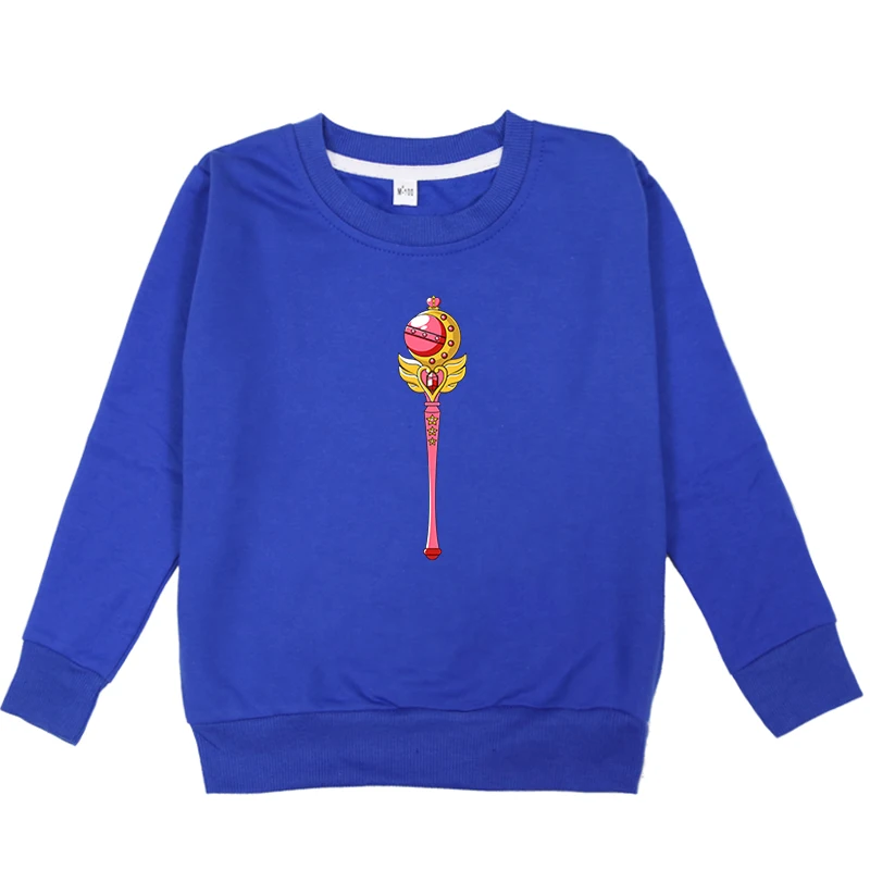 Hoodies 8 Sailor Moon Print Kids Girls Spring Autumn Cotton Clothes Sweatshirt Fashion Baby Boys Long Sleeve Blouse Sweat Enfant Fille - Цвет: Hoodies 8
