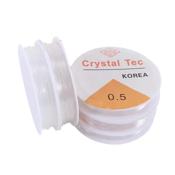 

1 Roll 0.4-1.0MM Transparent Stretchy Elastic Rope String Line Cord Beading Beads DIY for Jewelry Making Bracelet&Necklace