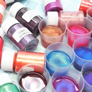 

New 10 gram 22 Colors Aurora Pearl Pigment Powder Mica Pearlescent Colorants Resin Dye Jewelry Making M0XB