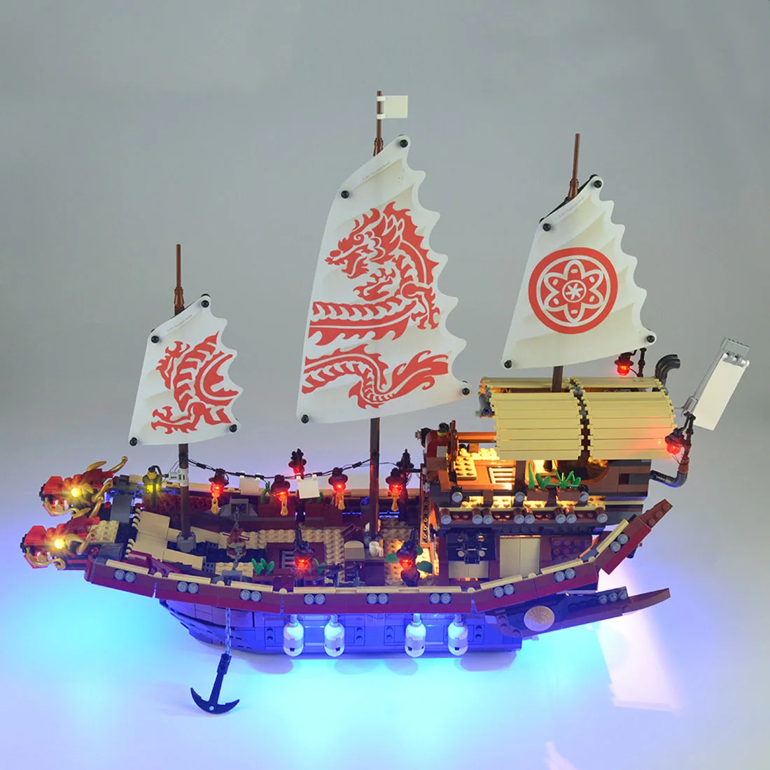 Светодиодный USB светильник комплект аксессуаров для Ninjago Final Fight Of delivery Bounty 70618