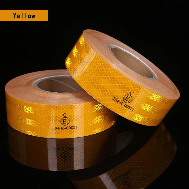 Cinta reflectante adhesiva de grado Diamante, cinta de advertencia de marca de seguridad, para bicicleta, automóviles, motocicleta, estilismo de coche, película reflectante