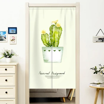 

Pastoral Flower Door Curtain Bedroom Partition Curtain Bathroom Kitchen Toilet Shade Half Curtain Feng Shui Curtain