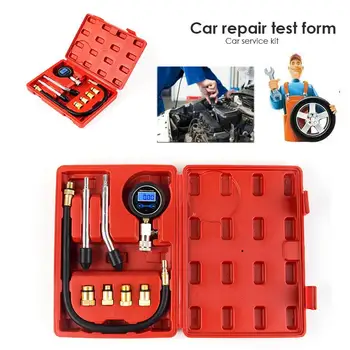 

Vehemo Black Red Auto Tester Kit Tester Kit Cylinder Pressure for Gas Engine Tester Tool Kit Durable Compression