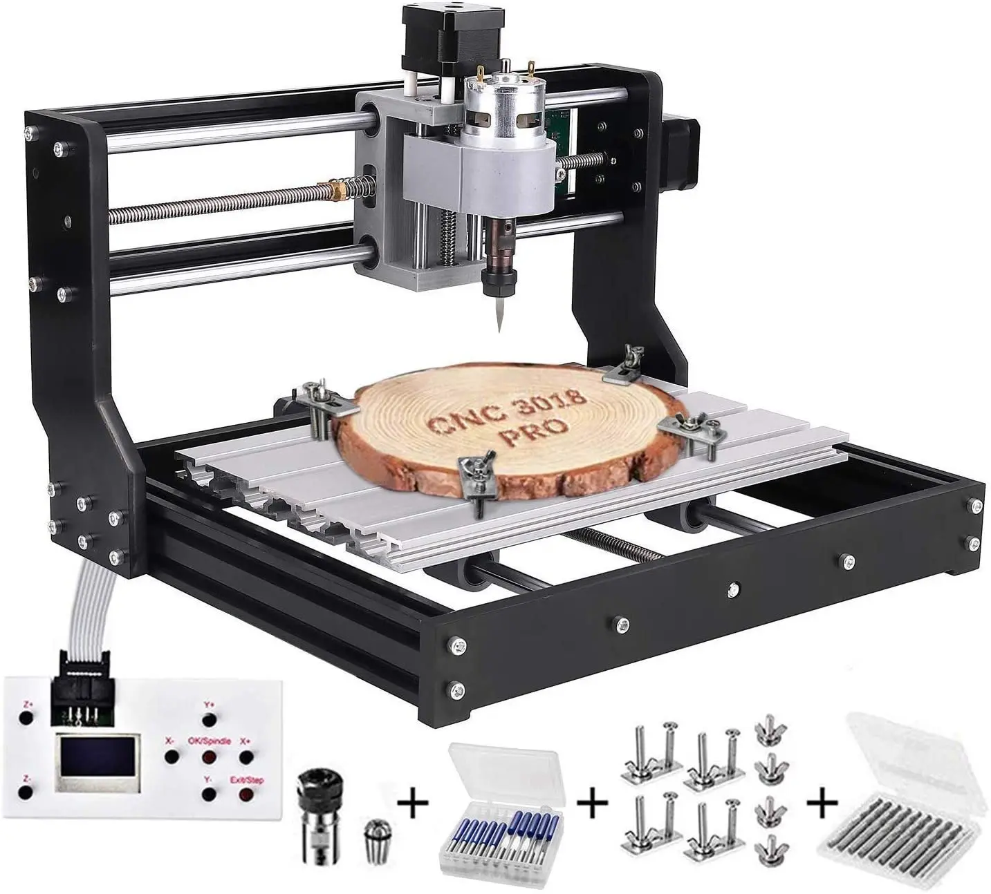 ЧПУ 3018 Pro гравировальный станок комплект GRBL Управление DIY мини фрезерный с гравер
