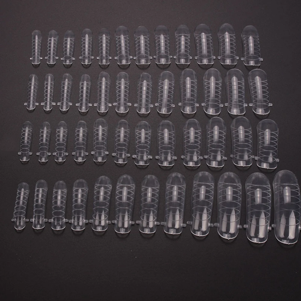 Hot Sale 120PCS Transparent Full Cover False Nail Art Tips Extension False fake Nails for nail polish Tool