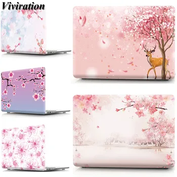 

For Macbook Pro Retina Air 11 12 13 15 Inch A1707 A1706 (With Touch Bar) A1278 A1286 With Hard Drive Cherry Blossom Prints Case