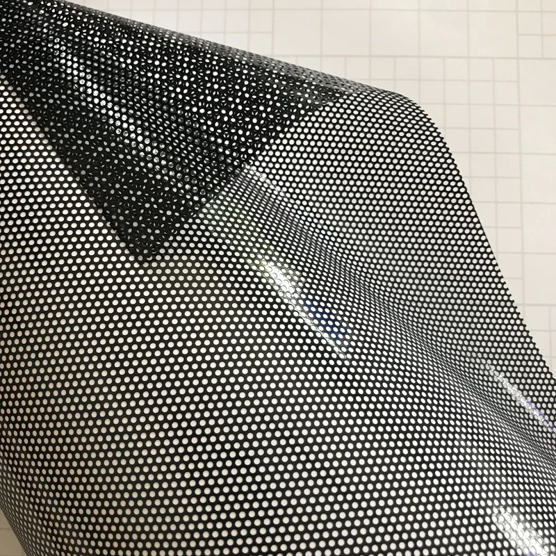 53cm*6/10m/roll Premium One-Way Perforated Black White Vinyl Privacy Window Film  Adhesive Glass Wrap Roll - AliExpress