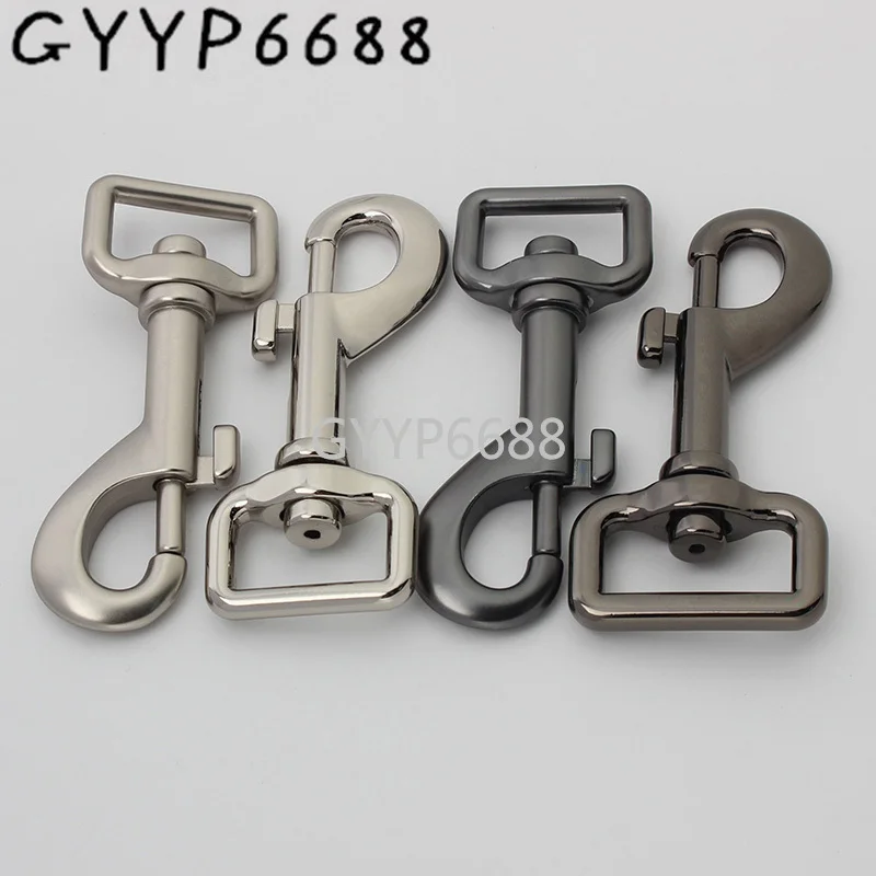 30pcs matte gun black color 75*21mm 76*25mm alloy polished snap hook for chain purse shoulderbags connect swivel clasp | Багаж и сумки