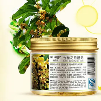 

80 Pcs/ Bottle BIOAQUA Gold Osmanthus Eye Mask Women Collagen Gel Whey Protein Face Care Sleep Patches Health