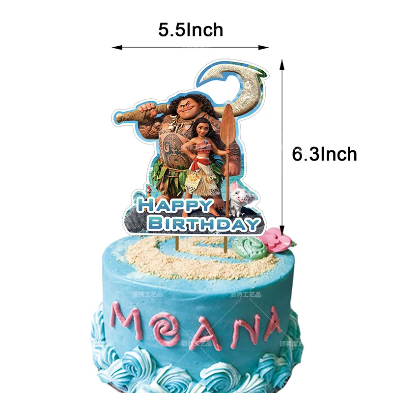 1pc Disney Moana Party Balloons Set Kids Birthday Party Decoration Birthday Cake Topper Banner Baby Shower Decor Supplies Ballons Accessories Aliexpress