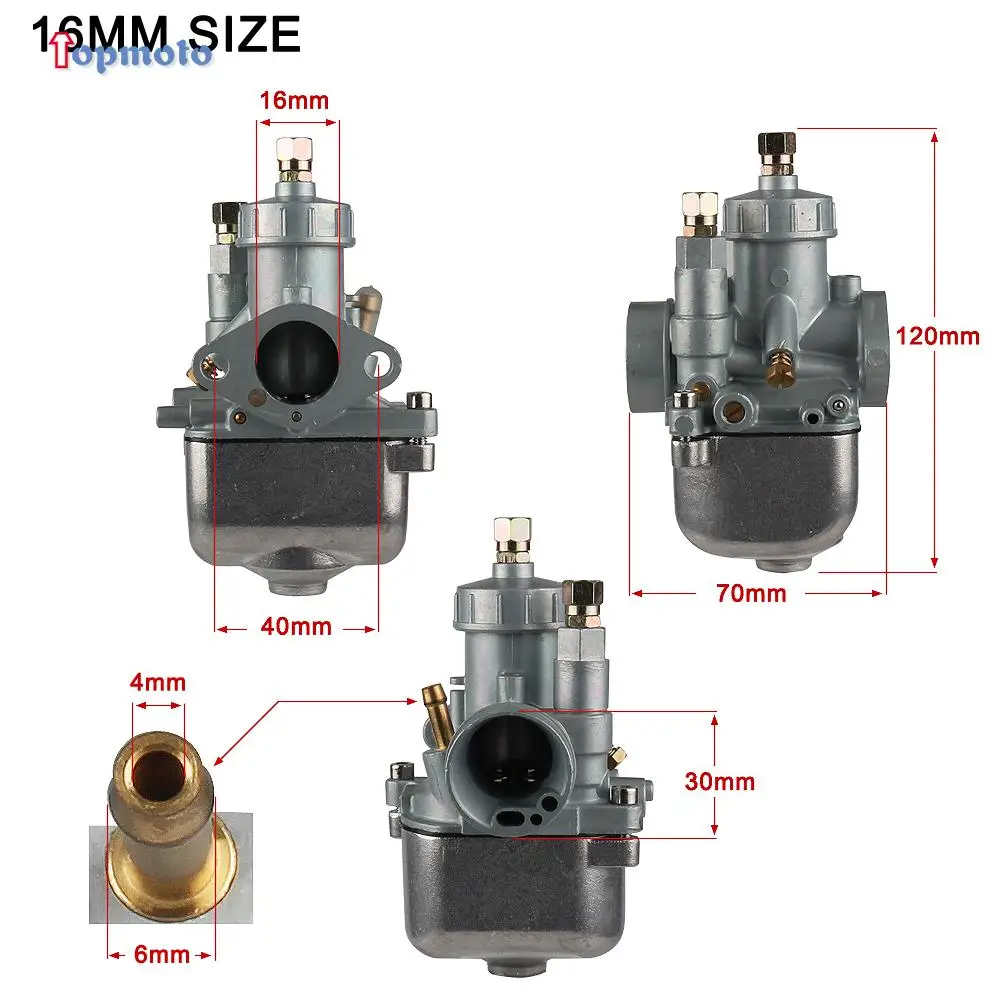 Nuovo Carburatore Vergaser Carb 16Mm 19Mm 21Mm Am 16T Per Moto Simson S50 S51 S53 S60 S70 S80 S83 Sr50 Sr80 Kr51 16N1-11